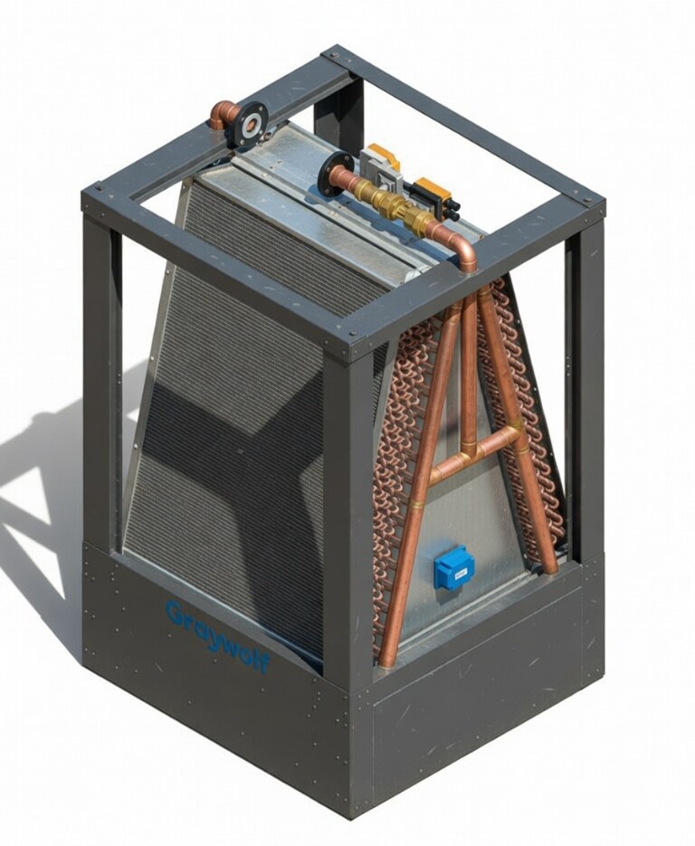 HCS single cooling module, dual-fan dual-coil