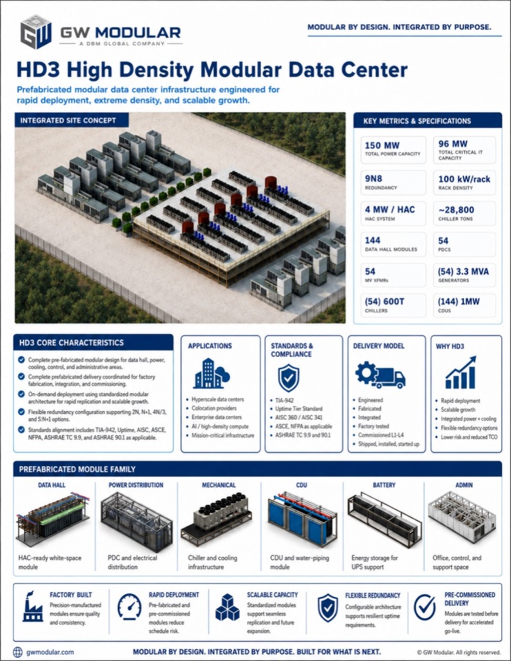 HD3 High Density Modular Data Center